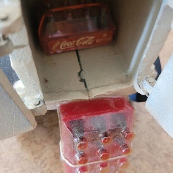 Vintage Coca Cola Cast Wagon delivery truck vtg antique retro red bottles wheels - Picture 3 of 16